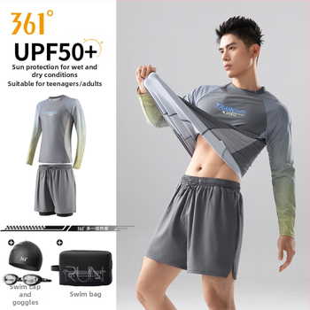 361 Muški plivački kostim s dugim rukavima – 84% poliester, 300 g, podstava: poliester, namijenjeno za plivanje i vodene sportove