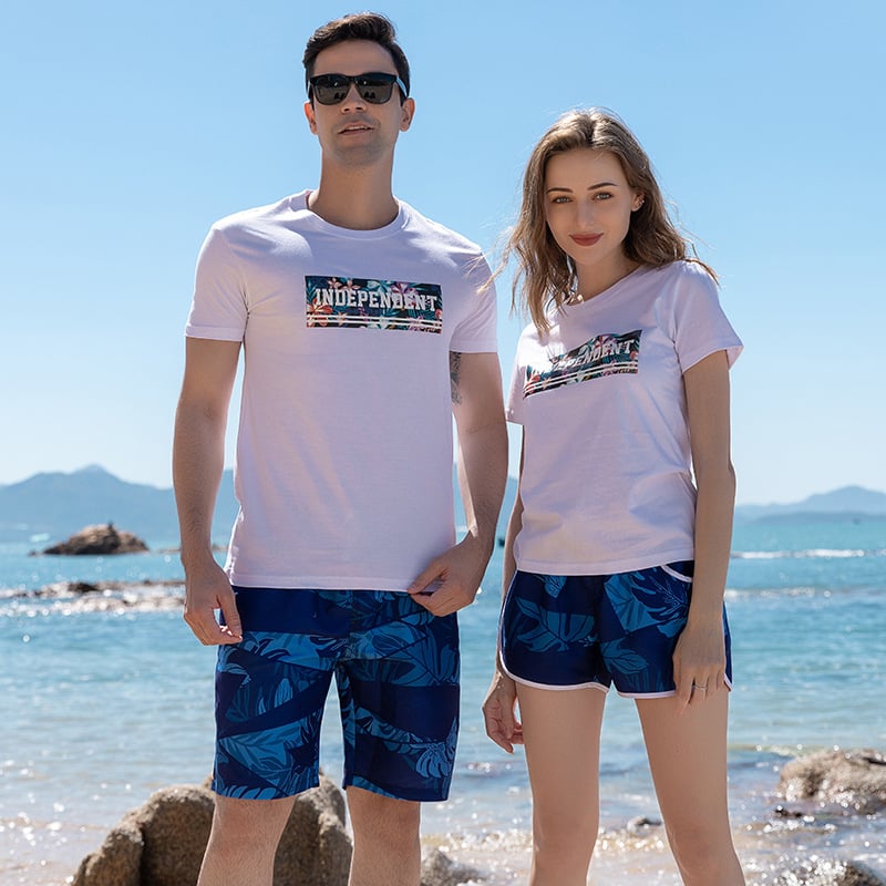 Unisex brzi suhi plažni šorti, slobodan kroj, poliester tkanina, 135 g, podstava od poliester