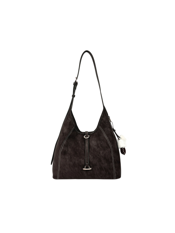 PU crossbody torba s magnetskim zatvaračem, džep sa zipom, dumpling oblik, gradski minimalizam, Zima 2025