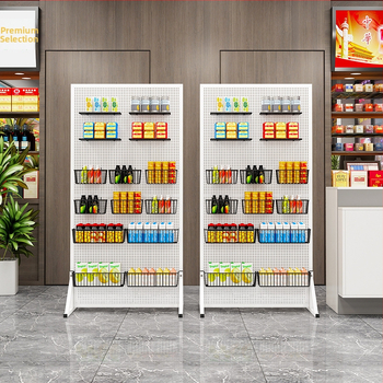 Metalna perforirana ploča s kotačićima za izlaganje nakita, viseće police, 5‑razinski skladišni stalak (bez bušenja)