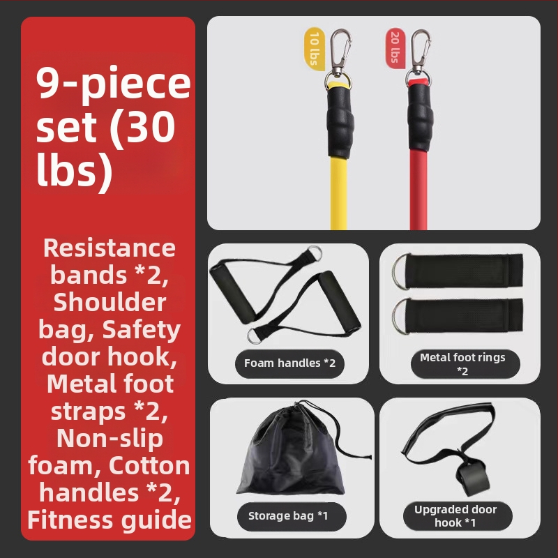 Višestruko otporno uže – TPR materijal, standardna napetost, vježbanje cijelog tijela, pogodno za sve uzraste