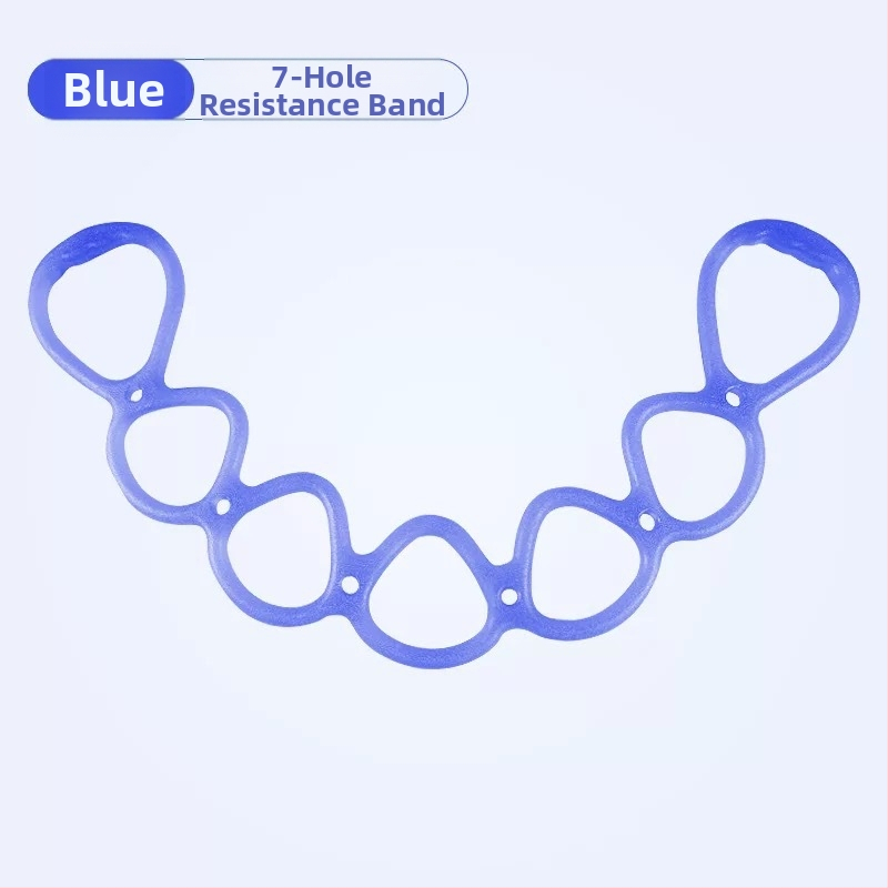 Fuxing Jóga napínací pás s 7 dierkami zo silikónu/TPE na otvorenie ramien a tréning chrbta