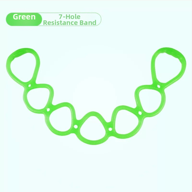 Fuxing Jóga napínací pás s 7 dierkami zo silikónu/TPE na otvorenie ramien a tréning chrbta