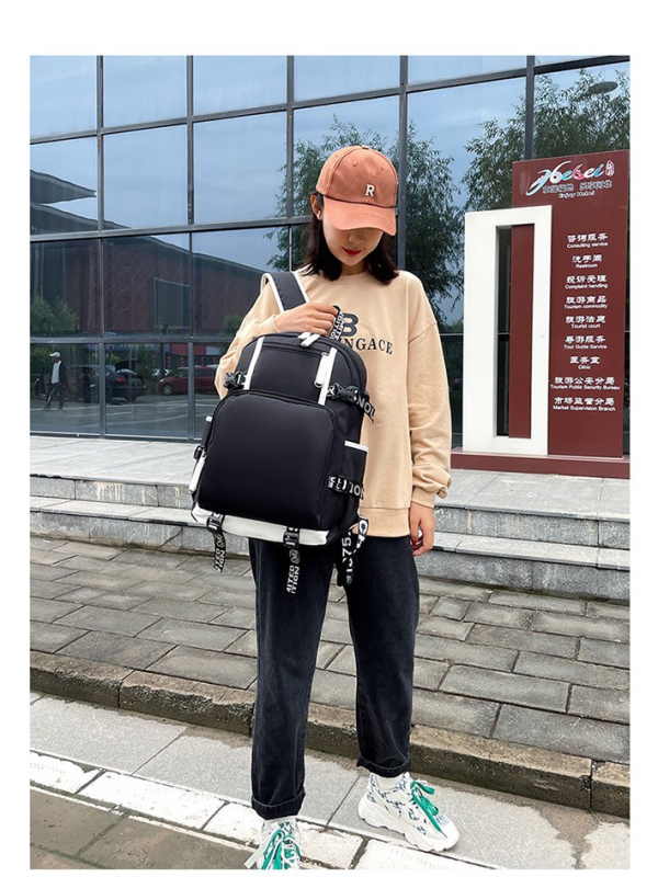 Ruksak za prijenosno računalo od Oxford materijala, kapacitet 20–35 L, poslovno/opušten stil, s remenom s zračnim jastukom