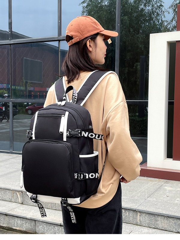 Ruksak za prijenosno računalo od Oxford materijala, kapacitet 20–35 L, poslovno/opušten stil, s remenom s zračnim jastukom