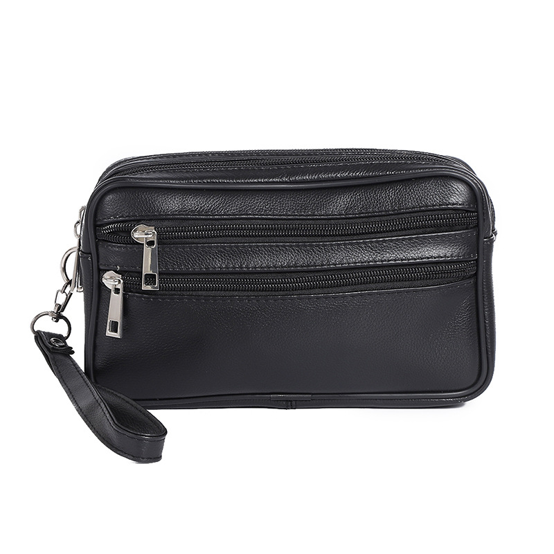 Muška kožna crossbody torba preko ramena, koža prvog sloja teleće kože, podstava od poliestera, otporna na habanje i praktična, gradski minimalistički stil