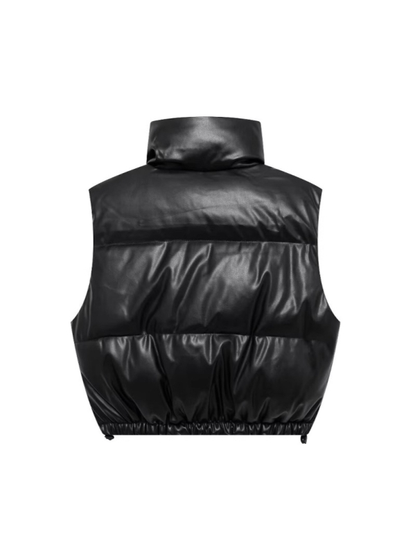 Poliestersko vanjski dio s pamukom punjenjem, stojeći ovratnik, zatvarač sprijeda, kratka dužina, široka silueta