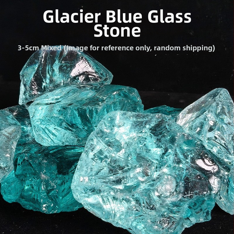 Dekor za akvarij: kristalni kamen za dno s pejzažnim ukrasima od pijeska; pijesak i ledenjački kamen; bez ispiranja