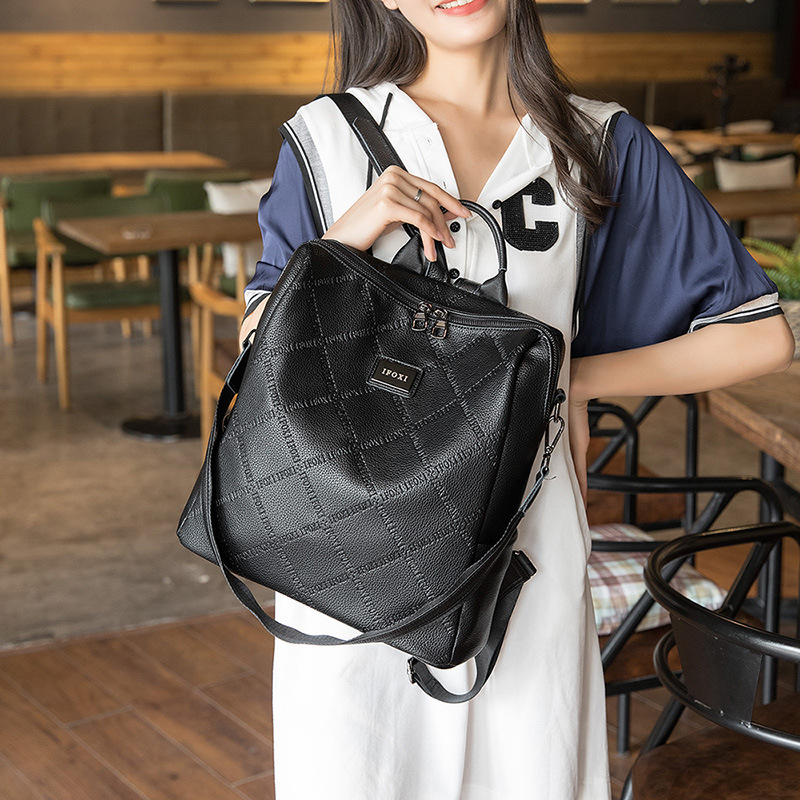 Ženski ruksak, PU materijal, Kapacitet 20–35 L, Protiv krađe, Otporan na habanje, Casual dnevni ruksak