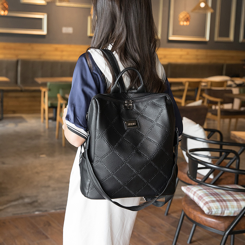 Ženski ruksak, PU materijal, Kapacitet 20–35 L, Protiv krađe, Otporan na habanje, Casual dnevni ruksak