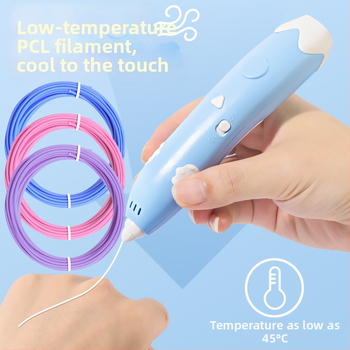 3D tlačiarenské pero pre DIY umenie - nízkoteplotné inteligentné graffiti hračky pre deti 4–6 rokov (ABS, elektrické)