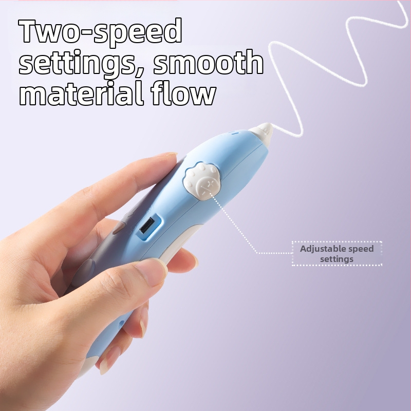 3D tlačiarenské pero pre DIY umenie - nízkoteplotné inteligentné graffiti hračky pre deti 4–6 rokov (ABS, elektrické)