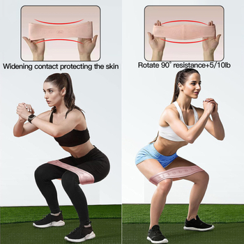 Jetbee σιλικόνιο δακτυλίδι ανύψωσης ισχίων για γιόγκα — ελαστικός ιμάντας αντίστασης για διάταση στην πλάτη και ανύψωση ισχίων