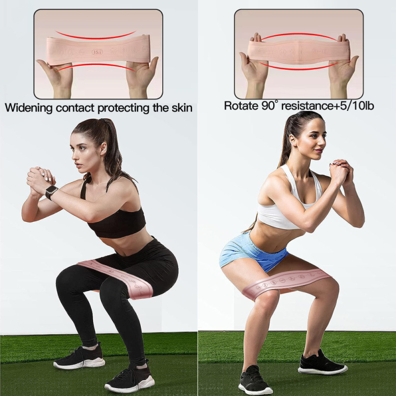 Jetbee σιλικόνιο δακτυλίδι ανύψωσης ισχίων για γιόγκα — ελαστικός ιμάντας αντίστασης για διάταση στην πλάτη και ανύψωση ισχίων