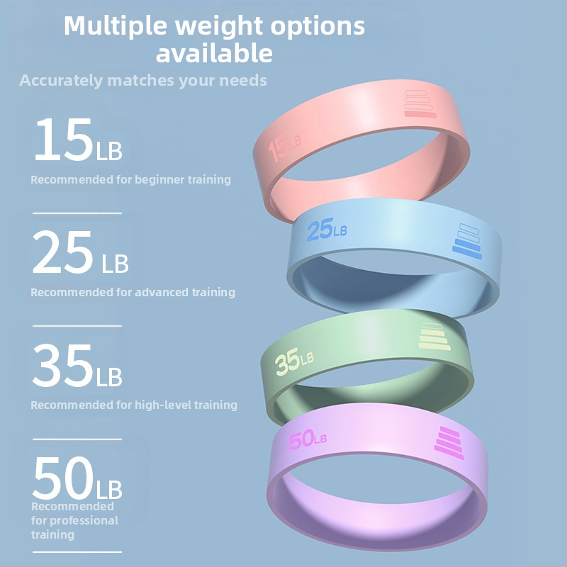 Silikonový joga odporový pás s protiskuzovou úchytkou pre posilnenie glútov a zdvih bokov – Stretch tréningové vybavenie, kód AL1007367655