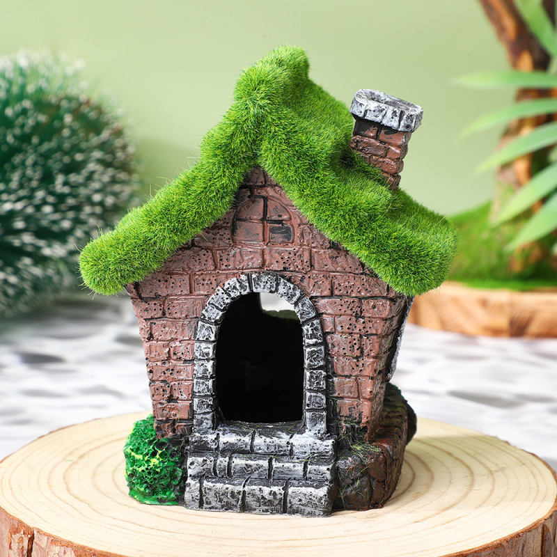 Dekoracija za akvarij za pejzažiranje, smola, flocking stil, kamen za uređenje krajolika, 190 g, 90 komada u kutiji