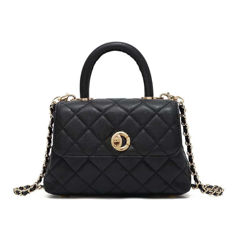 Ciho knd PU kožna crossbody torba, dijamantni quilt štep, vodoravni kvadratni oblik, zatvoren otvor, unutarnji džep sa zipom