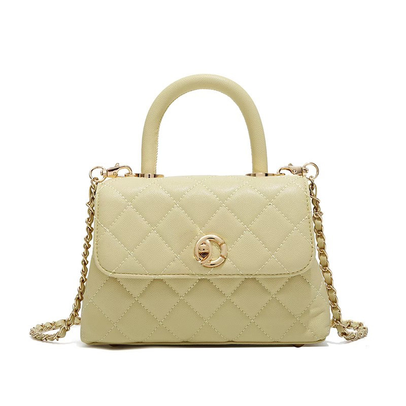 Ciho knd PU kožna crossbody torba, dijamantni quilt štep, vodoravni kvadratni oblik, zatvoren otvor, unutarnji džep sa zipom