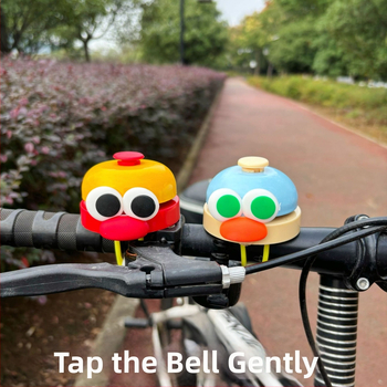 Claxon pentru bicicletă pentru copii, din aliaj de aluminiu, design desen animat, compatibil cu biciclete și trotinete