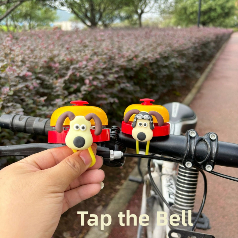 Claxon pentru bicicletă pentru copii, din aliaj de aluminiu, design desen animat, compatibil cu biciclete și trotinete