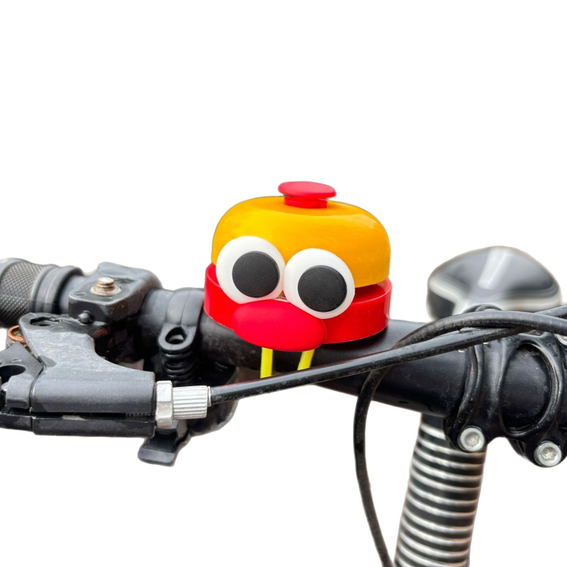 Claxon pentru bicicletă pentru copii, din aliaj de aluminiu, design desen animat, compatibil cu biciclete și trotinete