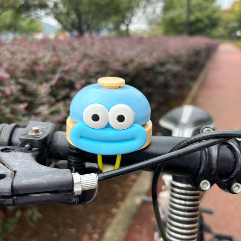 Claxon pentru bicicletă pentru copii, din aliaj de aluminiu, design desen animat, compatibil cu biciclete și trotinete