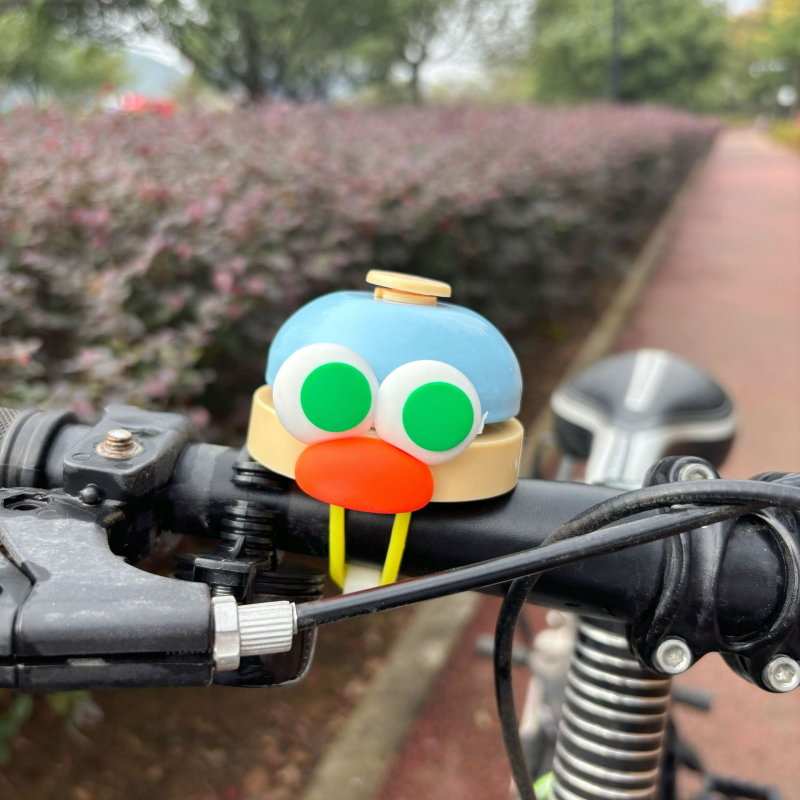 Claxon pentru bicicletă pentru copii, din aliaj de aluminiu, design desen animat, compatibil cu biciclete și trotinete