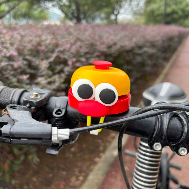 Claxon pentru bicicletă pentru copii, din aliaj de aluminiu, design desen animat, compatibil cu biciclete și trotinete