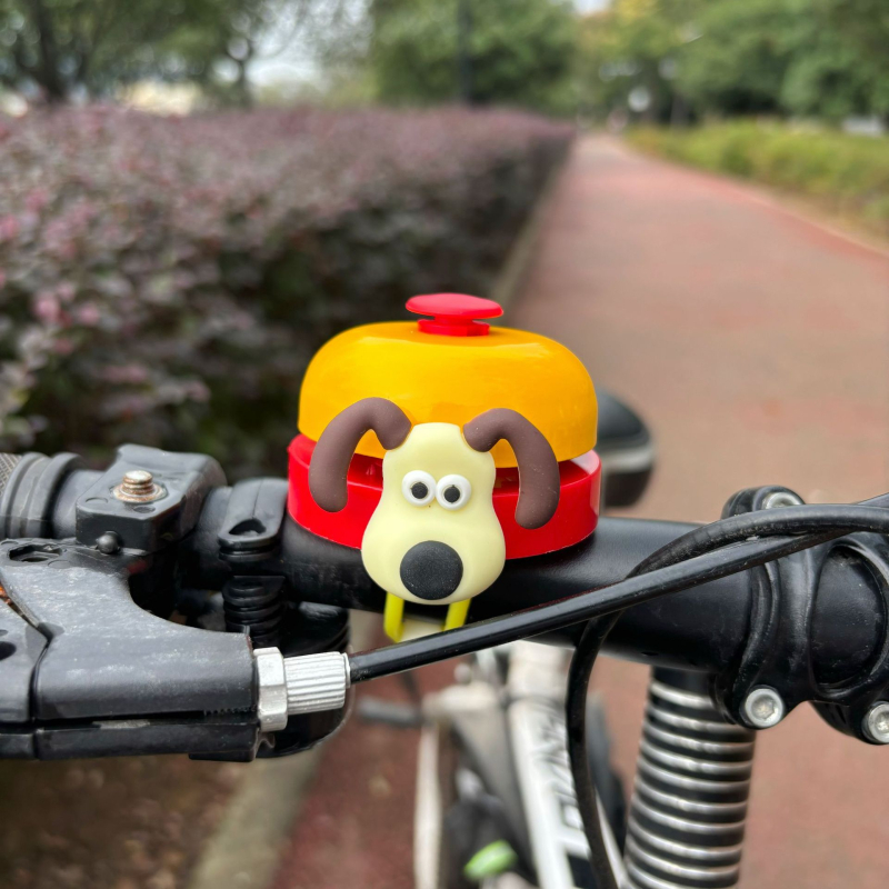Claxon pentru bicicletă pentru copii, din aliaj de aluminiu, design desen animat, compatibil cu biciclete și trotinete