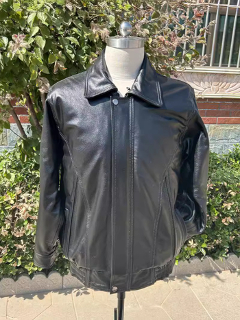 Prava kožna jakna s reverom za muškarce, vrhunska top-grain kravlja koža, moto-kožna jakna s podstavom od pamuka za jesen i zimu.