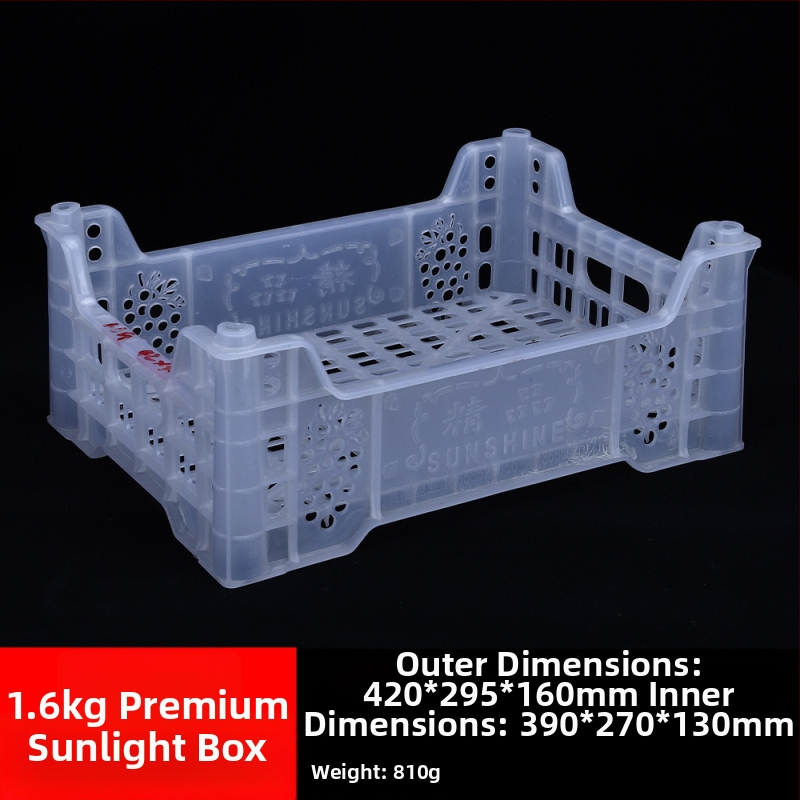 Jednorázový plastový kôš na ovocie, PP materiál, nosnosť 3 kg, hrúbka steny 1,8–2,3 mm, vyrobený vstrekovaním