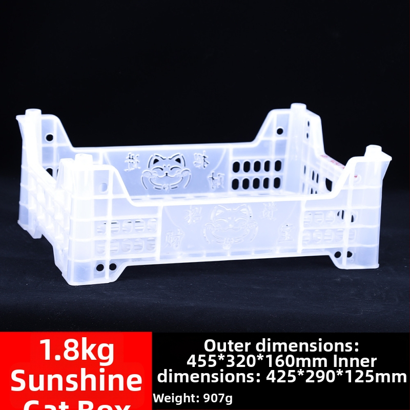 Jednorázový plastový kôš na ovocie, PP materiál, nosnosť 3 kg, hrúbka steny 1,8–2,3 mm, vyrobený vstrekovaním