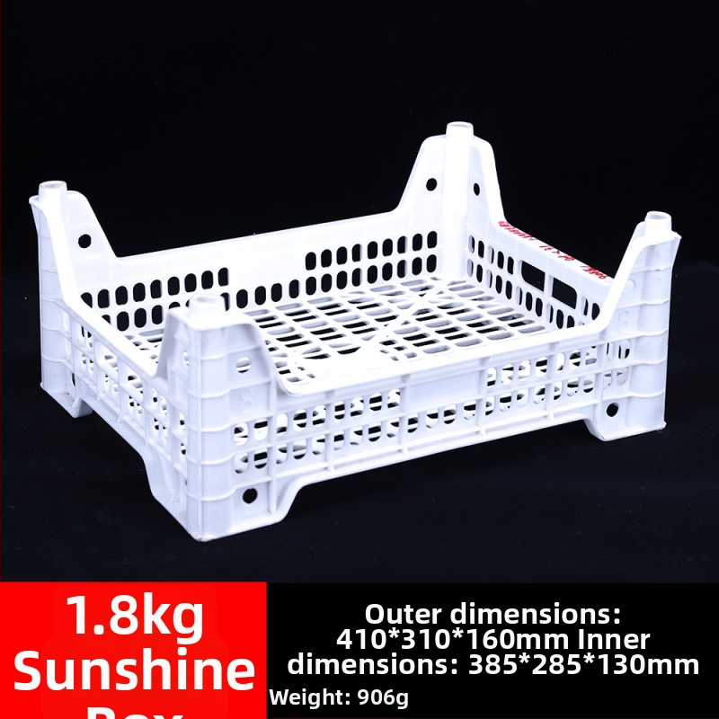 Jednorázový plastový kôš na ovocie, PP materiál, nosnosť 3 kg, hrúbka steny 1,8–2,3 mm, vyrobený vstrekovaním