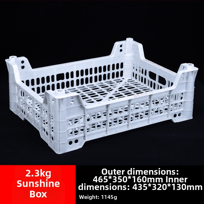 Jednorázový plastový kôš na ovocie, PP materiál, nosnosť 3 kg, hrúbka steny 1,8–2,3 mm, vyrobený vstrekovaním