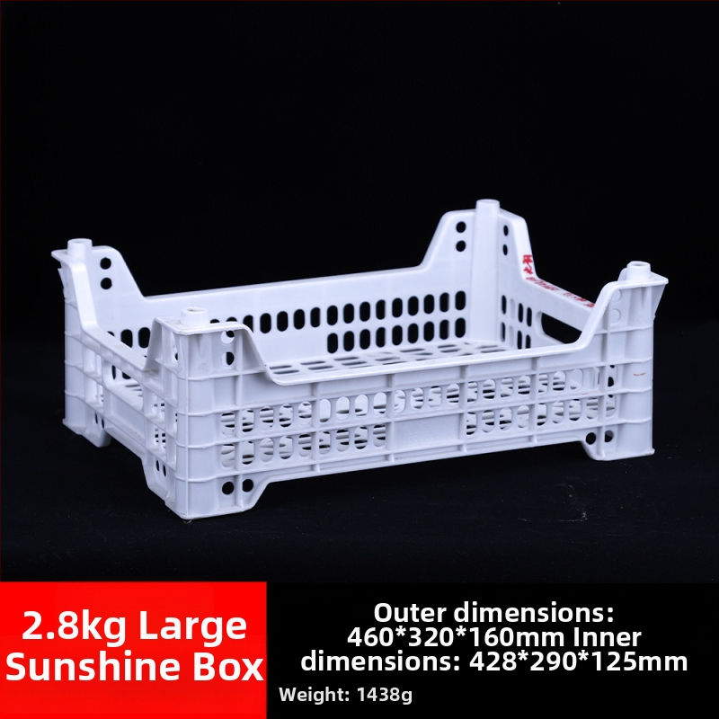 Jednorázový plastový kôš na ovocie, PP materiál, nosnosť 3 kg, hrúbka steny 1,8–2,3 mm, vyrobený vstrekovaním