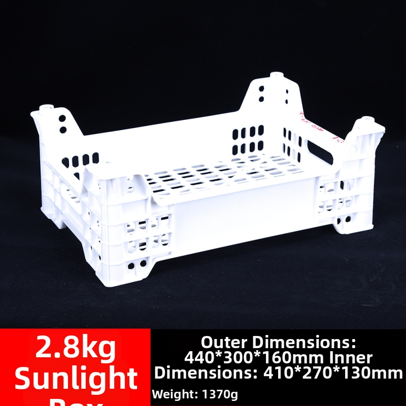 Jednorázový plastový kôš na ovocie, PP materiál, nosnosť 3 kg, hrúbka steny 1,8–2,3 mm, vyrobený vstrekovaním