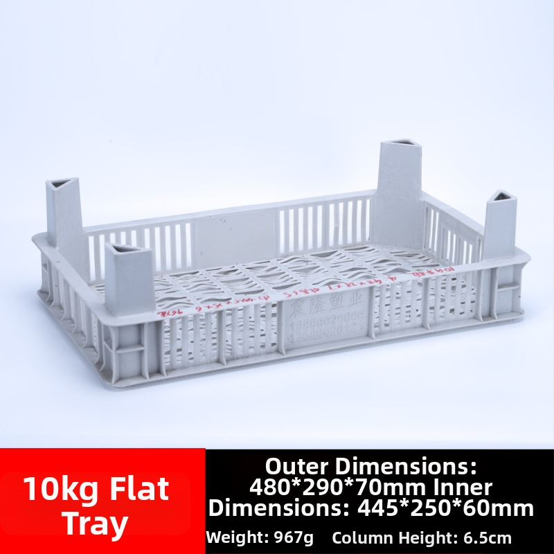 Jednorázový plastový kôš na ovocie, PP materiál, nosnosť 3 kg, hrúbka steny 1,8–2,3 mm, vyrobený vstrekovaním