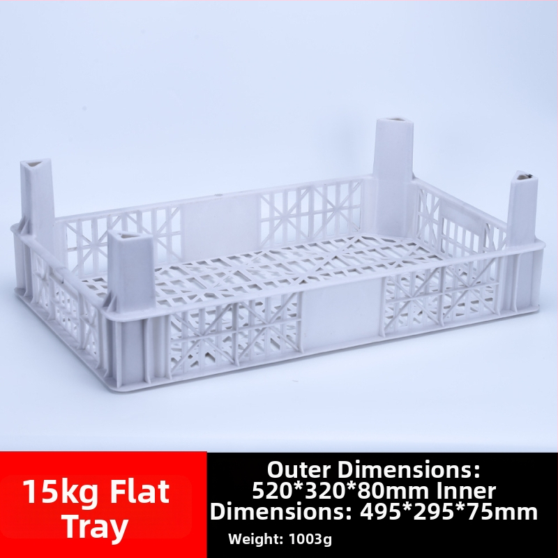 Jednorázový plastový kôš na ovocie, PP materiál, nosnosť 3 kg, hrúbka steny 1,8–2,3 mm, vyrobený vstrekovaním
