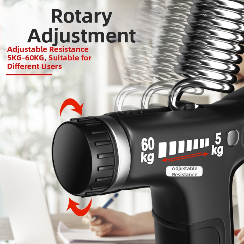 Trenažer za hvatanje ruke, prilagodljiv, prijenosan, višenamjenski, za trening prstiju, 5-60 kg