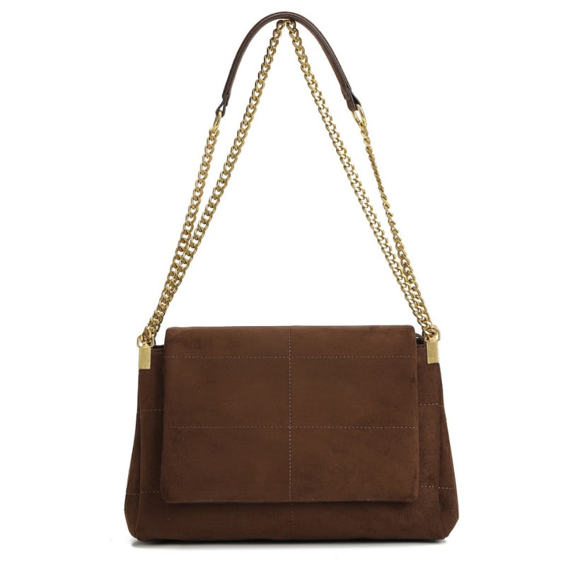 Torba preko ramena crossbody — gradski stil, sintetička koža, vodoravni kvadratni oblik, magnetsko zatvaranje