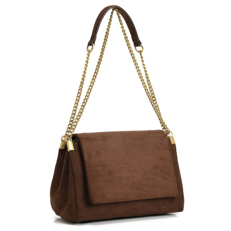 Torba preko ramena crossbody — gradski stil, sintetička koža, vodoravni kvadratni oblik, magnetsko zatvaranje