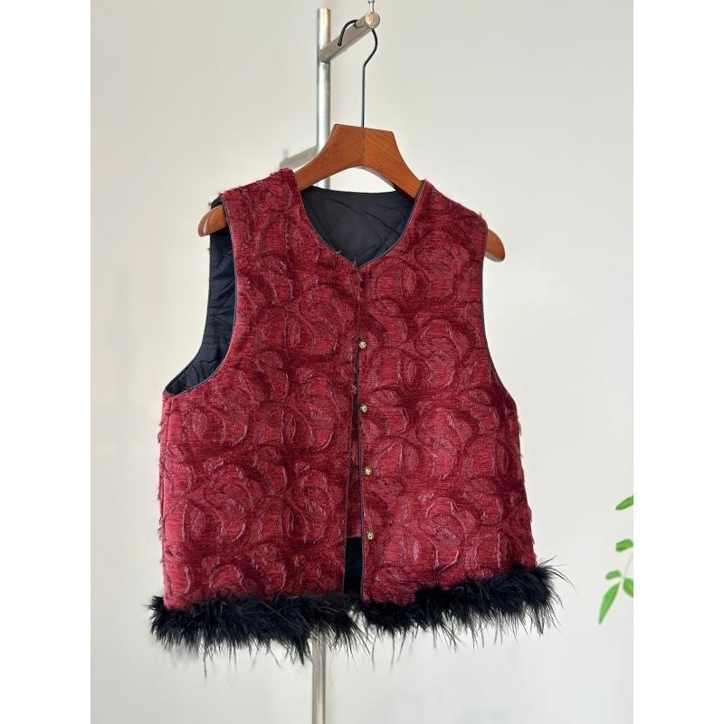 Vesta u kineskom stilu, quilted, od poliestera, punjenje od poliestera, okrugli izrez, slobodan kroj