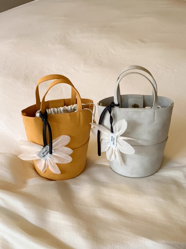 CANDYN&KITE PU bucket torba, okrugli oblik, zatvaranje na zip