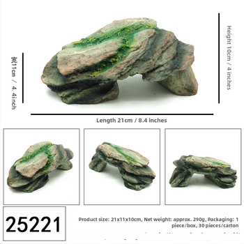 Dekor reptilijskog krajolika: špilja od smole za terarij/akvarij, novi stil, brend Real Family