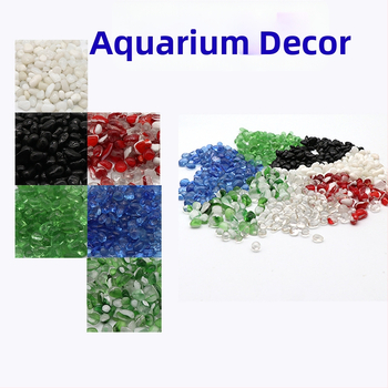 Prode akvarijski kamen za krajolik – stakleni dekorativni kamenčići za dno akvarija, 0,25 kg