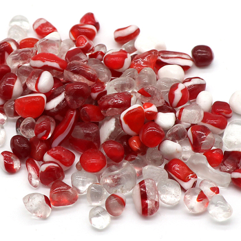 Prode akvarijski kamen za krajolik – stakleni dekorativni kamenčići za dno akvarija, 0,25 kg