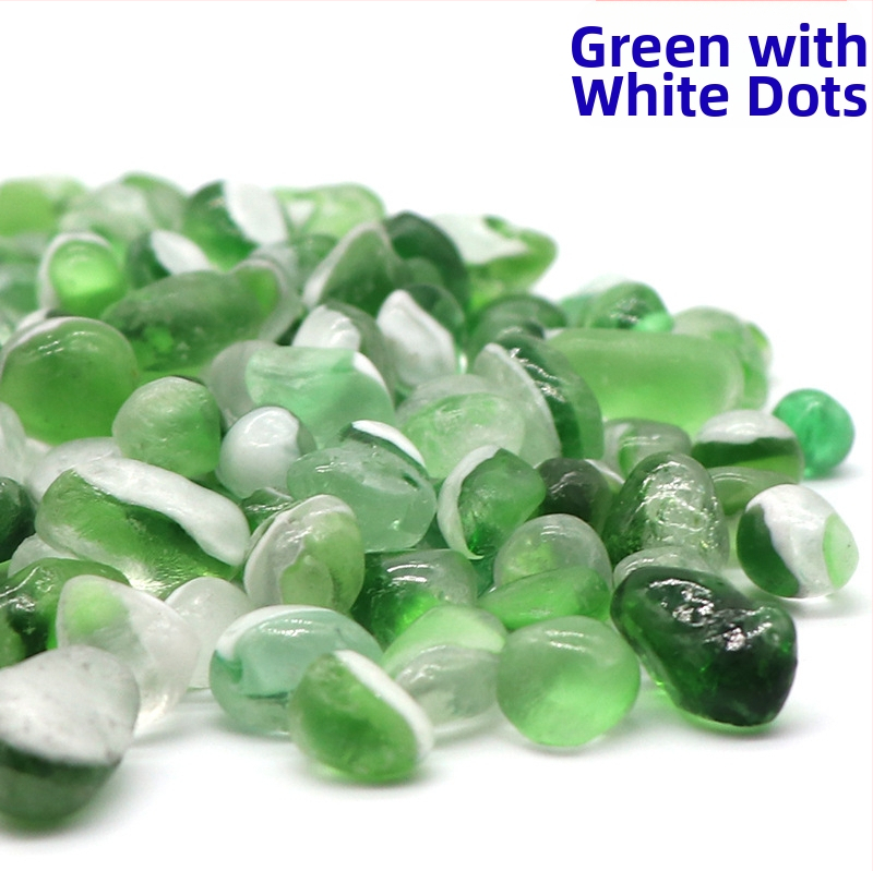 Prode akvarijski kamen za krajolik – stakleni dekorativni kamenčići za dno akvarija, 0,25 kg