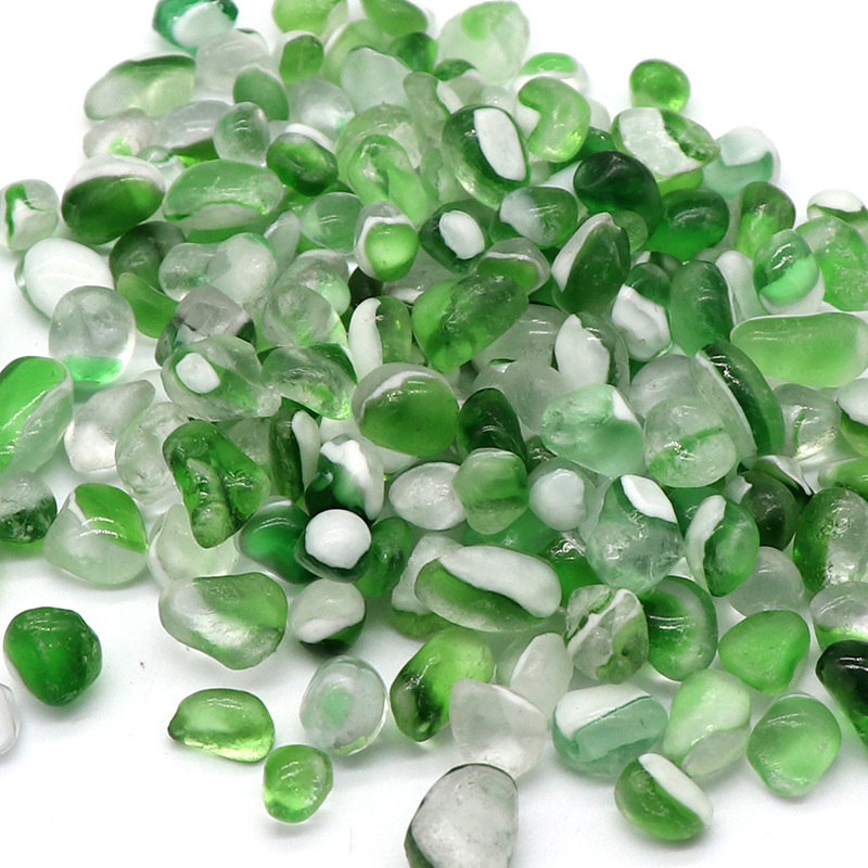 Prode akvarijski kamen za krajolik – stakleni dekorativni kamenčići za dno akvarija, 0,25 kg