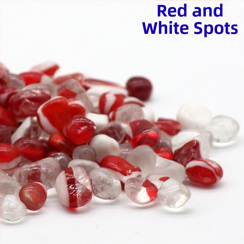 Prode akvarijski kamen za krajolik – stakleni dekorativni kamenčići za dno akvarija, 0,25 kg