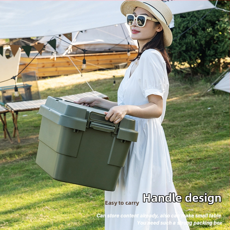 Automobilová skladovacia skrinka, prenosná, viacúčelový organizér s preklopným krytom